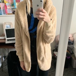 Furry cardigan